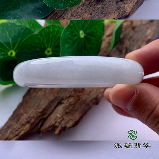 派瑞翡翠 翡翠手镯 糯种 白色 商品图2