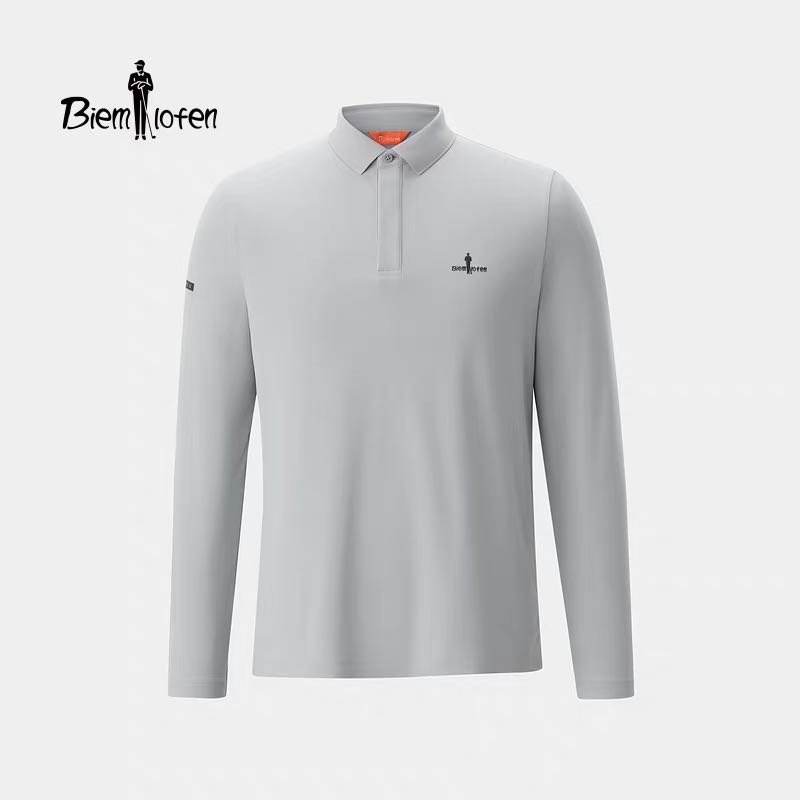 现货 比音勒芬新款POLO衫长袖.带纯棉质感和速干效果的科技面料..