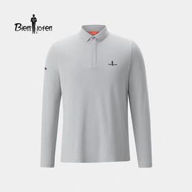 现货 比音勒芬新款POLO衫长袖.带纯棉质感和速干效果的科技面料..