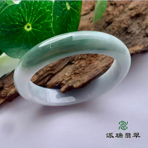 派瑞翡翠 翡翠手镯 糯种 飘花 商品图1