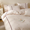 【春夏上新】自然醒40支13070全棉斜纹印花+蕾丝花田小兔系列四件套床单被套床上用品床笠款JY 商品缩略图2
