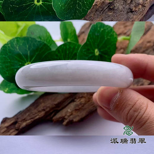 派瑞翡翠 翡翠手镯 糯种 浅紫 商品图2