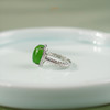 【薄荷汀】18K白金碧玉蛋面戒指 商品缩略图5