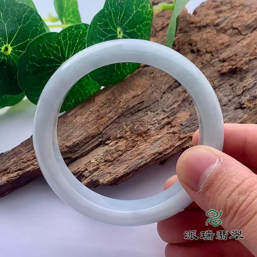 派瑞翡翠 翡翠手镯 糯种 飘花 商品图3