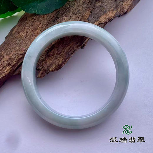 派瑞翡翠 翡翠手镯 糯种 飘花 商品图1