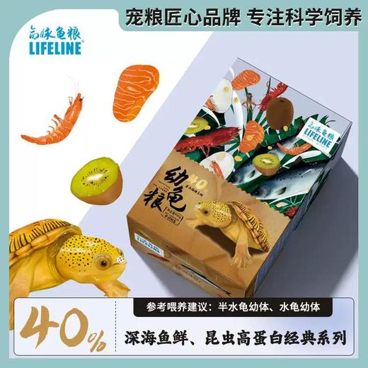 【命脉发色龟粮】增色高蛋白龟苗幼龟种龟巴西小青头盔剃刀鳄龟 商品图1