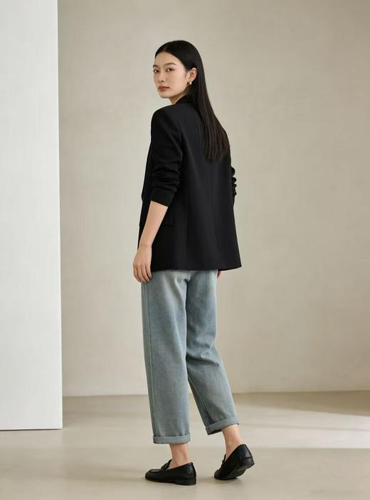 418良粉节|2026 活动爆款 超值特卖【自营】绵软牛仔～A036韩系卷边九分百搭牛仔裤-喜出 商品图1