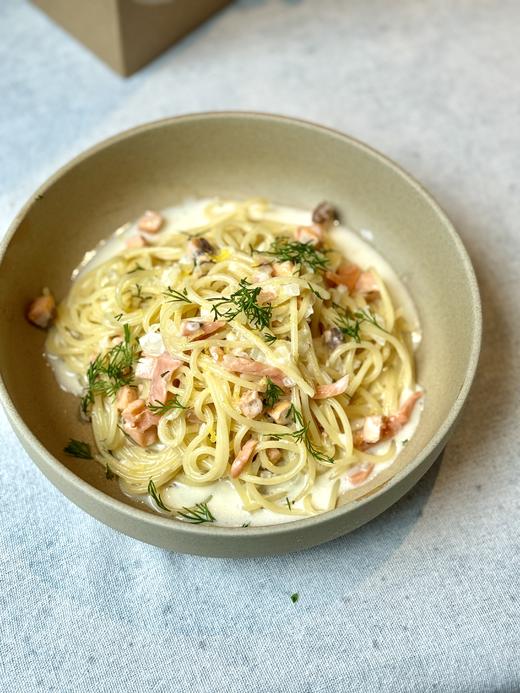 三文鱼酸奶油意面Creamy Salmon Pasta 商品图0