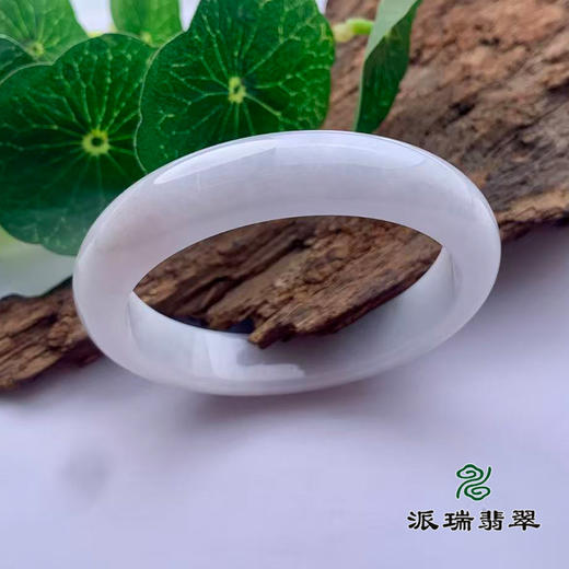 派瑞翡翠 翡翠手镯 糯种 白色 商品图0
