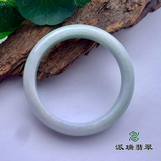 派瑞翡翠 翡翠手镯 糯种 飘花 商品图1