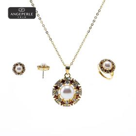 鸿运天福珍珠三件套