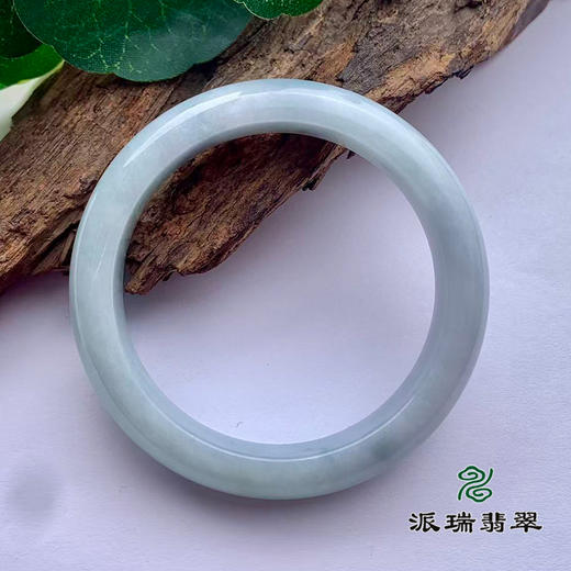 派瑞翡翠 翡翠手镯 糯种 飘花 商品图1