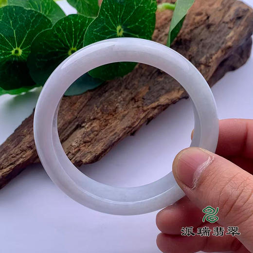 派瑞翡翠 翡翠手镯 糯种 浅紫 商品图3