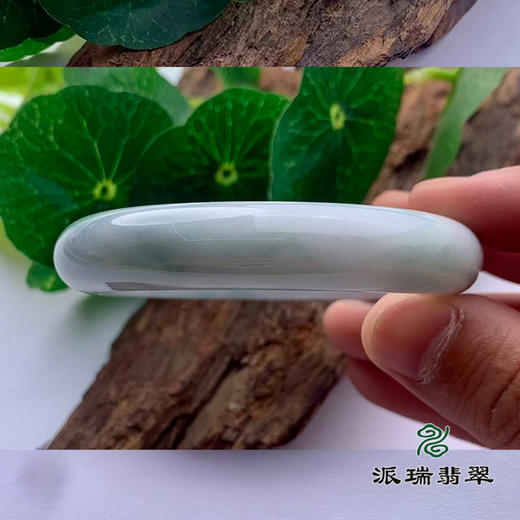 派瑞翡翠 翡翠手镯 糯种 飘花 商品图2