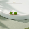 【幸福屿】18K玫瑰金镶碧玉耳钉 商品缩略图1