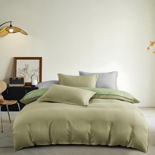 杉杉家纺轻奢锦缎提花四件套-乐优生活-绿QFS-25501 商品图0