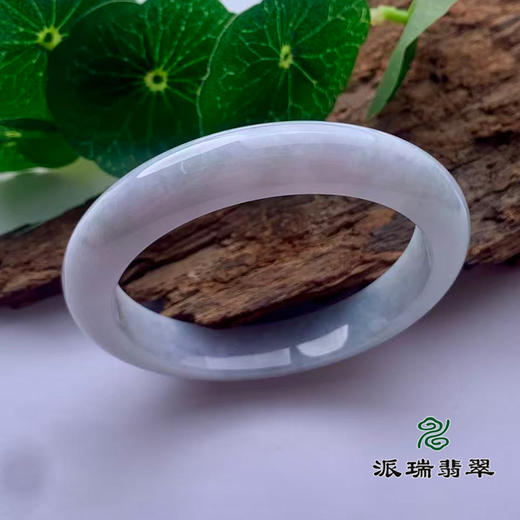派瑞翡翠 翡翠手镯 糯种 飘花 商品图0