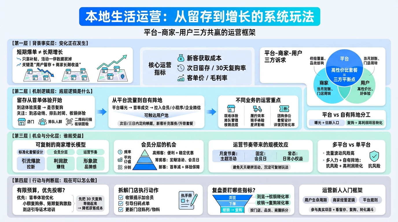 一、先弄清楚：本地生活运营的目标是什么？