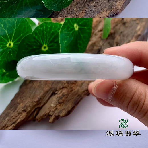 派瑞翡翠 翡翠手镯 糯种 飘花 商品图2