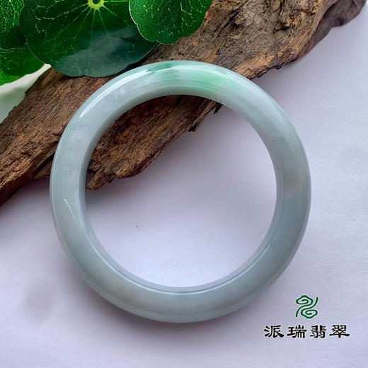 派瑞翡翠 翡翠手镯 糯种 飘花 商品图1