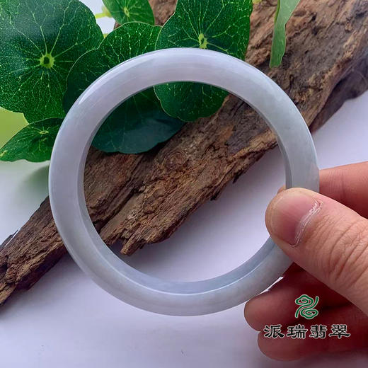 派瑞翡翠 翡翠手镯 糯种 飘花 商品图3