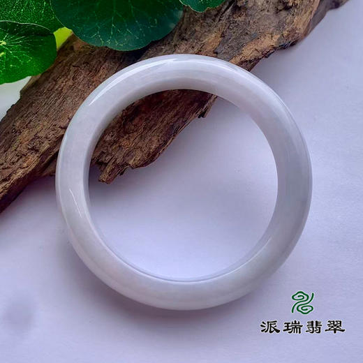 派瑞翡翠 翡翠手镯 糯种 飘花 商品图1
