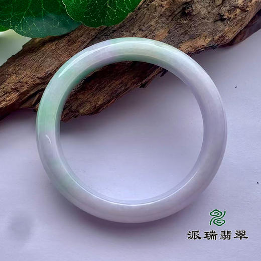 派瑞翡翠 翡翠手镯 糯种 飘花 商品图1