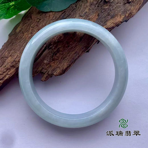 派瑞翡翠 翡翠手镯 糯种 飘花 商品图1