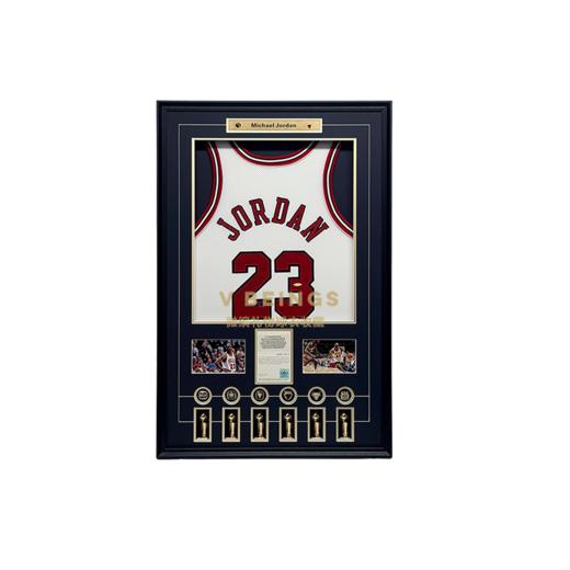 收藏系列 乔丹 公牛队白色23号 NIKE球员版 亲笔签名球衣 商品图0