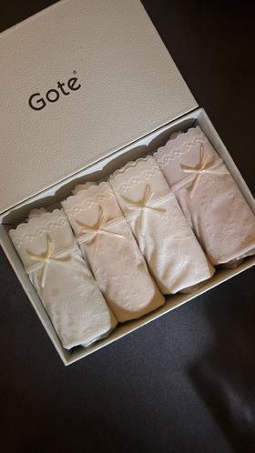 Gote春夏新品莫奈·花影浮雕莫代尔女式内裤