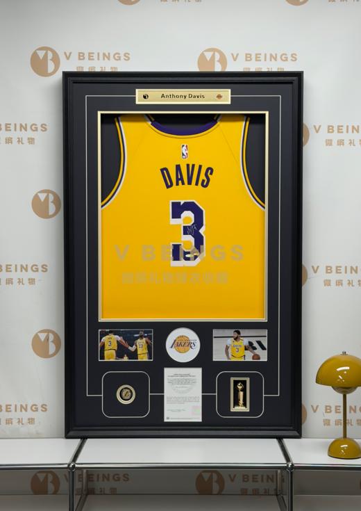 收藏系列 戴维斯 湖人队3号黄色球迷版 亲笔签名球衣 商品图1