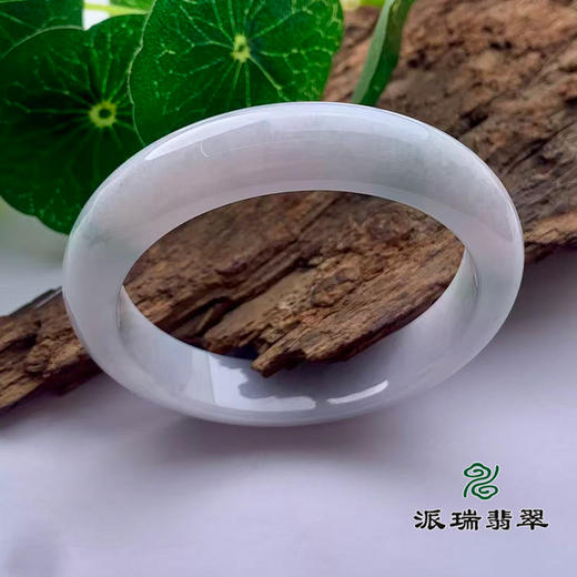 派瑞翡翠 翡翠手镯 糯种 春彩 商品图0