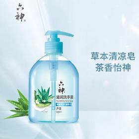 六神滋润洗手液易冲洗（芦荟）500ml/瓶