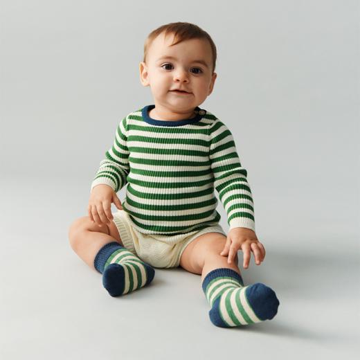 FUB 26SS新品 春夏有机绵经典网球袜条纹袜 商品图2