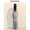 玛克门店发货【商场同款】MAXRIENY精致日常肌理感半身裙2025夏款h型散摆长裙(货号:MC86SK036) 商品缩略图3
