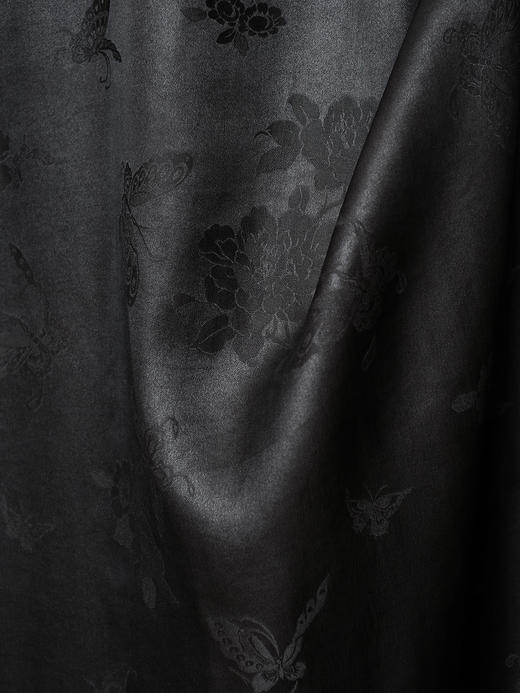 盛唐牡丹盛奢系列 | 真丝香云纱手绣女连衣裙 商品图4