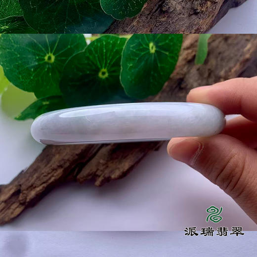 派瑞翡翠 翡翠手镯 糯种 飘花 商品图2