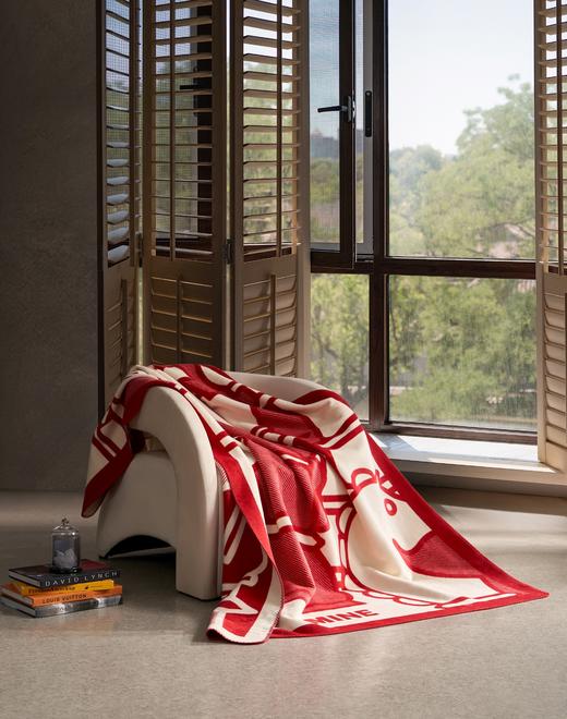 【4月】寐MINE 轻奢纯棉毯：马到成功【7F童床】[广百北京路店] 商品图0