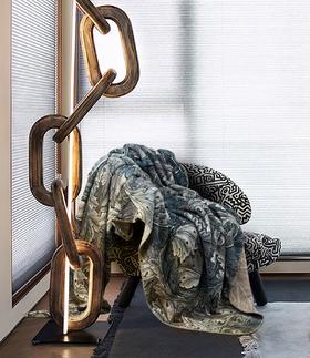 【4月】寐MINE 英国MORRIS&CO拉舍尔毯：俄坎瑟斯（深棕）【7F童床】[广百北京路店]