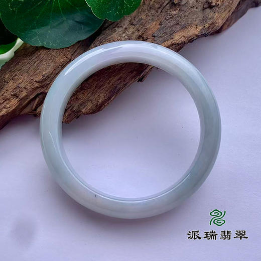 派瑞翡翠 翡翠手镯 糯种 飘花 商品图1