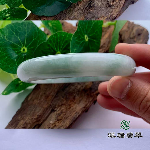 派瑞翡翠 翡翠手镯 糯种 飘花 商品图2