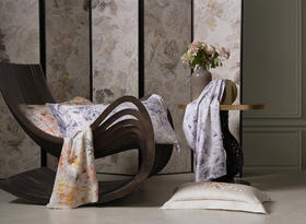 【4月】寐MINE 天丝印花大床笠四件套：雪莲【7F童床】[广百北京路店]