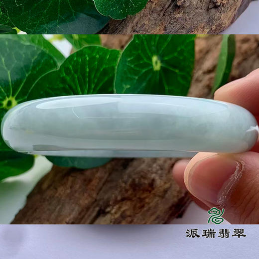 派瑞翡翠 翡翠手镯 糯种 飘花 商品图2
