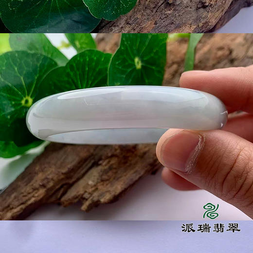 派瑞翡翠 翡翠手镯 糯种 飘花 商品图2