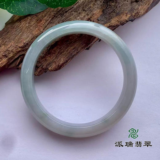 派瑞翡翠 翡翠手镯 糯种 飘花 商品图1