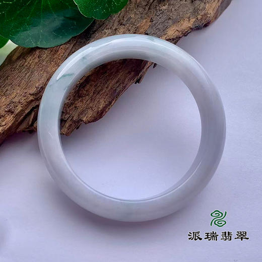 派瑞翡翠 翡翠手镯 糯种 飘花 商品图1