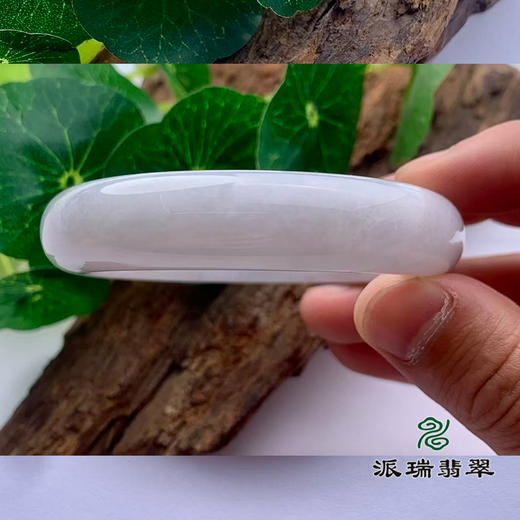 派瑞翡翠 翡翠手镯 糯种 飘花 商品图2
