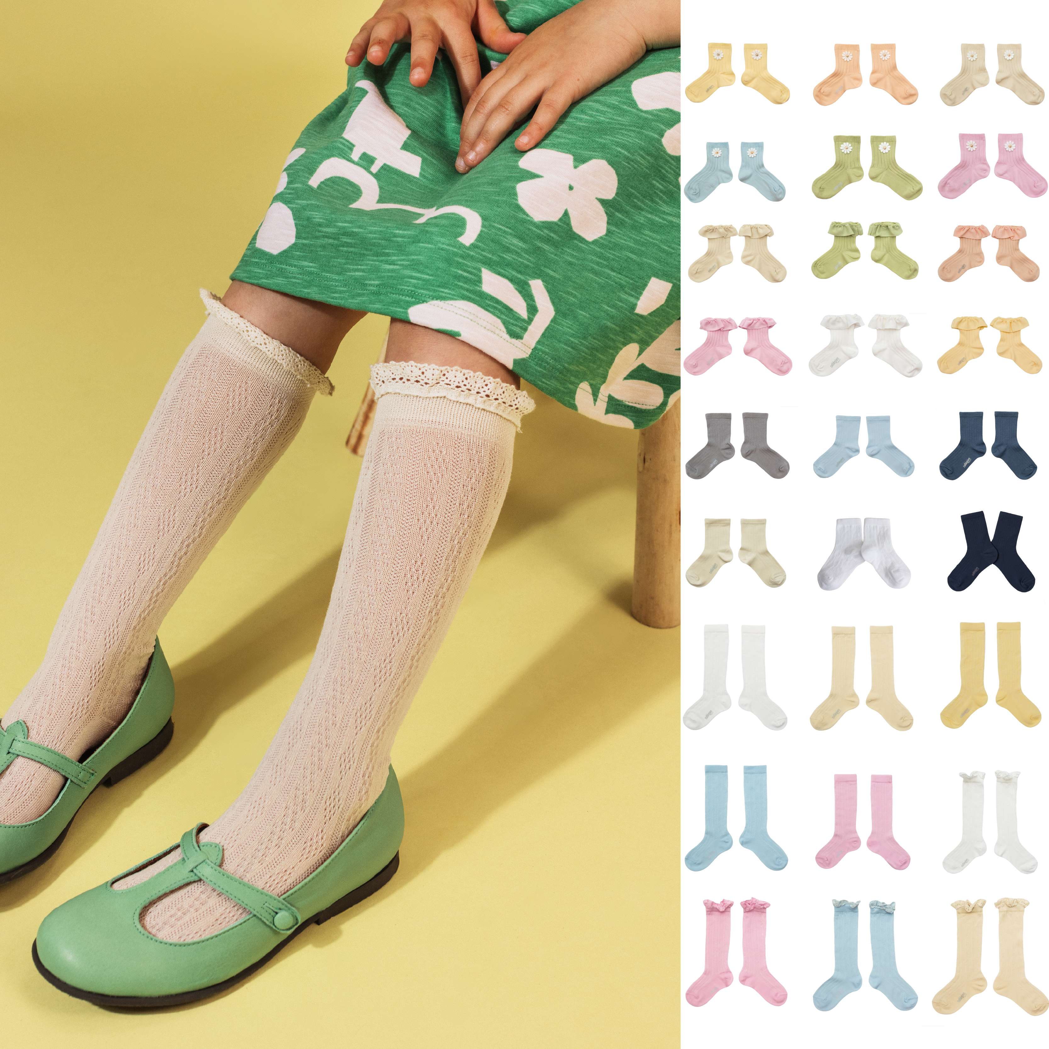 Collegien 26SS新品 婴童百搭春夏袜子