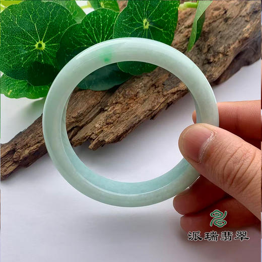 派瑞翡翠 翡翠手镯 糯种 绿色 商品图3