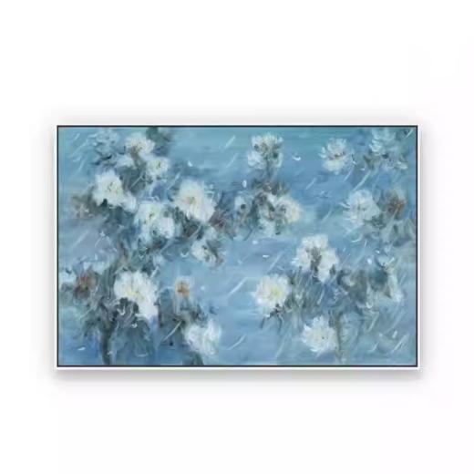 罗仕鹏版画《素雪绮花》60版 商品图0